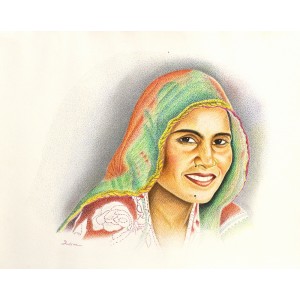 Imtiaz Ali, 14 x 18 Inch, Pointer on Paper, Figurative Painting, AC-IMA-005